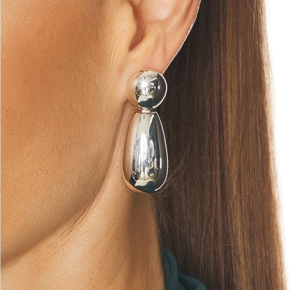 Magda Butrym Silver Drop Earrings